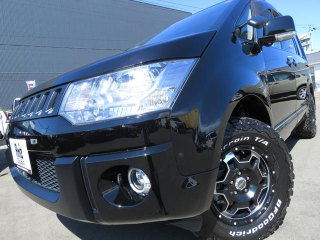 デリカＤ：５ Ｄ　パワーパッケージ　４ＷＤ◆車検令和９年３月まで◆ＡｍｚＳｔｕｄｉｏストリートカスタム◆ＢＦＡ／Ｔタイヤ＆１６インチホイール◆７インチナビ◆ＥＴＣ◆両側電動スライドドア◆シートヒーター（5枚目）