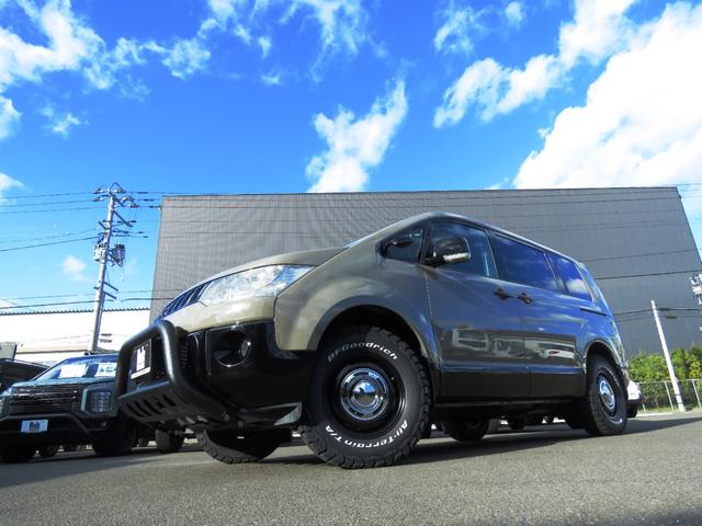 デリカＤ：５ シャモニー　４ＷＤ／ＮＥＷ全塗装ヴィンテージ仕様ＤＥＡＮクロスカントリー＆ＢＦグッドリッチＡＴタイヤＧＯＱＢＵＴＯ－ＲＥＶＯバンパーガードラプター塗装／ＭＡＤＬＹＳスモークテールガーニッシュＩＰＦドアプロテクター（3枚目）