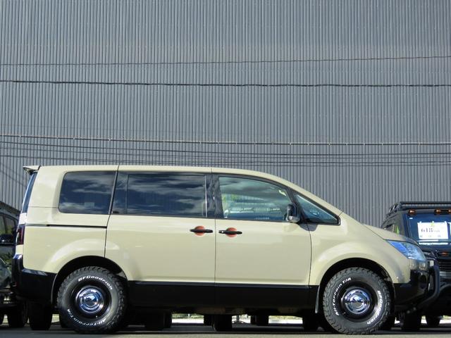 デリカＤ：５ シャモニー　４ＷＤ／ＮＥＷ全塗装ヴィンテージ仕様ＤＥＡＮクロスカントリー＆ＢＦグッドリッチＡＴタイヤＧＯＱＢＵＴＯ－ＲＥＶＯバンパーガードラプター塗装／ＭＡＤＬＹＳスモークテールガーニッシュＩＰＦドアプロテクター（17枚目）