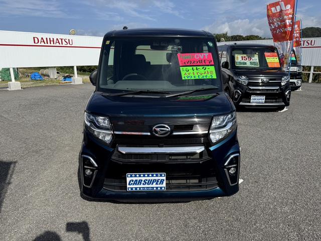 タント カスタムＲＳ　４ＷＤ　ドライブレコーダー　両側電動スライドドア　クリアランスソナー　衝突被害軽減システム　オートライト　ＬＥＤヘッドランプ　スマートキー　アイドリングストップ　シートヒーター　ベンチシート　ＣＶＴ（2枚目）