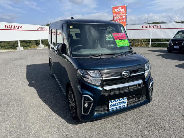 タント カスタムＲＳ　４ＷＤ　ドライブレコーダー　両側電動スライドドア　クリアランスソナー　衝突被害軽減システム　オートライト　ＬＥＤヘッドランプ　スマートキー　アイドリングストップ　シートヒーター　ベンチシート　ＣＶＴ（3枚目）