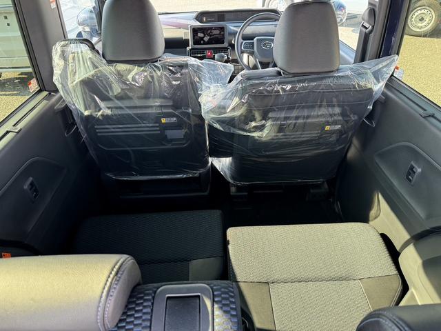 タント カスタムＸ　４ＷＤ　バックカメラ　両側電動スライドドア　クリアランスソナー　衝突被害軽減システム　オートライト　ＬＥＤヘッドランプ　スマートキー　アイドリングストップ　電動格納ミラー　シートヒーター　ベンチシート（27枚目）