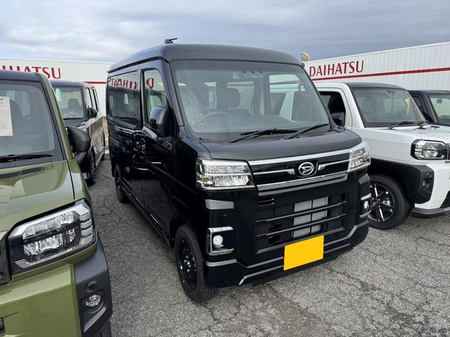 アトレー ＲＳ　４ＷＤ　両側電動スライドドア　クリアランスソナー　オートクルーズコントロール　衝突被害軽減システム　オートライト　ＬＥＤヘッドランプ　スマートキー　アイドリングストップ　電動格納ミラー　ＣＶＴ（3枚目）