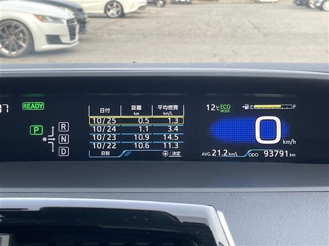 プリウス S 4WD/純正メモリナビ/フルセグTV/AM/FM/CD/BT/フォグランプ/バックカメラ/純正フロアマット/ETC/ドラレコ/横滑り防止機能/トヨタセーフティセンス/エアバッグダブルサイド/冬タイヤ(8枚目)
