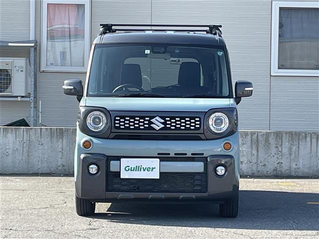 スペーシアギア ハイブリッドXZ ワンオーナー/4WD/社外オーディオ/両側パワースライドドア/パーキングセンサー/車線逸脱防止/衝突軽減ブレーキ/横滑り防止/純正LEDヘッドライト/フォグランプ/シートヒーター/ETC/取説/保証書(2枚目)