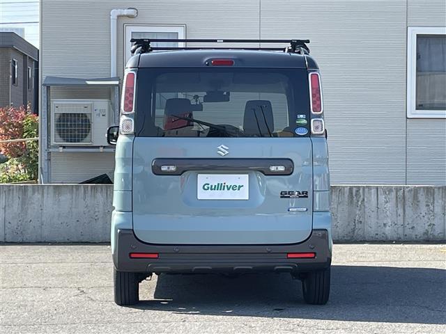 スペーシアギア ハイブリッドXZ ワンオーナー/4WD/社外オーディオ/両側パワースライドドア/パーキングセンサー/車線逸脱防止/衝突軽減ブレーキ/横滑り防止/純正LEDヘッドライト/フォグランプ/シートヒーター/ETC/取説/保証書(3枚目)