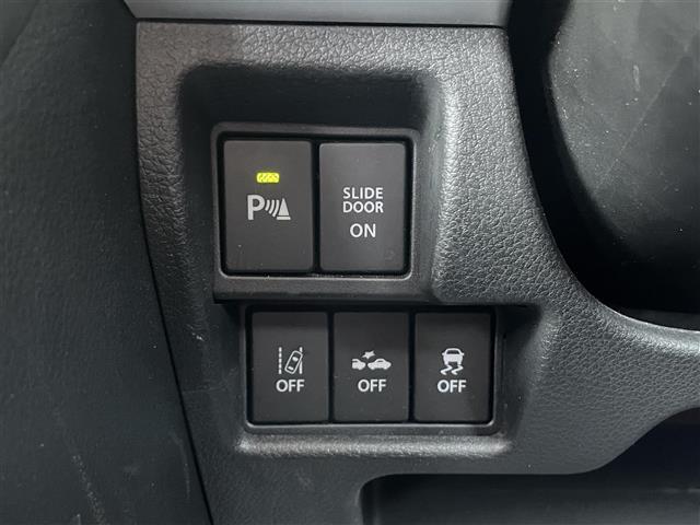 スペーシアギア ハイブリッドXZ ワンオーナー/4WD/社外オーディオ/両側パワースライドドア/パーキングセンサー/車線逸脱防止/衝突軽減ブレーキ/横滑り防止/純正LEDヘッドライト/フォグランプ/シートヒーター/ETC/取説/保証書(14枚目)