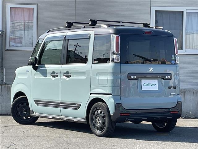スペーシアギア ハイブリッドXZ ワンオーナー/4WD/社外オーディオ/両側パワースライドドア/パーキングセンサー/車線逸脱防止/衝突軽減ブレーキ/横滑り防止/純正LEDヘッドライト/フォグランプ/シートヒーター/ETC/取説/保証書(39枚目)
