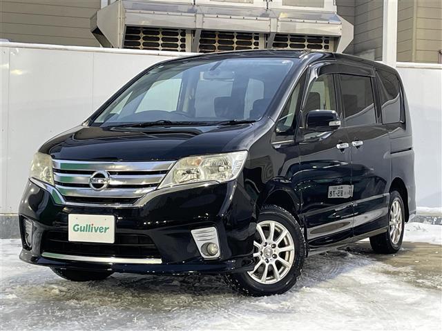 セレナ ハイウェイスター Vセレクション ワンオーナー/4WD/純正ナビ/フルセグTV/バックカメラ/クルーズコントロール/純正AW夏タイヤ積込/(4枚目)