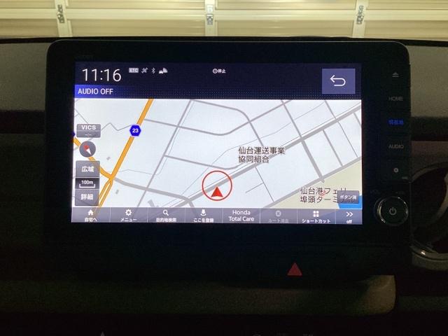 N-BOX ベースグレード 中古スタッドレスタイヤ、純正メモリーナビ、ドライブレコーダー前後装着+ETC付 当社デモカー 衝突軽減システム スマートキ- カーテンエアバック イモビライザー ECOモード 横滑り防止 キーフリー(9枚目)