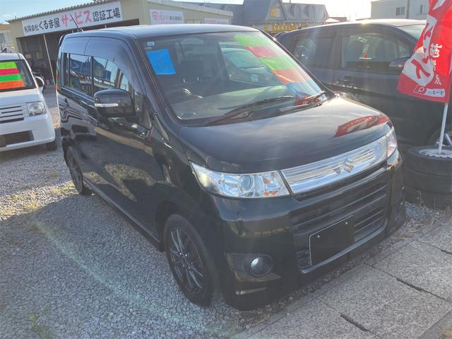 ワゴンRスティングレー T 4WD ターボ ETC ナビ TV オートライト HID スマートキー 電動格納ミラー シートヒーター ベンチシート ターボ CVT 盗難防止システム ABS CD アルミホイール 衝突安全ボディ(13枚目)