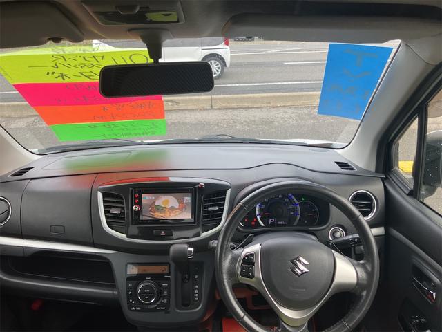 ワゴンＲスティングレー Ｔ　４ＷＤ　ＴＶ　オートライト　ＨＩＤ　スマートキー　アイドリングストップ　電動格納ミラー　シートヒーター　ベンチシート　ターボ　ＣＶＴ　盗難防止システム　ＡＢＳ　ＣＤ　ＤＶＤ再生　ＵＳＢ（2枚目）