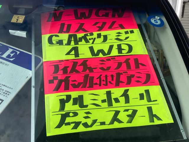 Ｇ・Ａパッケージ　４ＷＤ　ＨＩＤライト　ＥＴＣ　ナビ　テレビ　プッシュスタート　社外アルミホイール　スマートキー　オートライト(37枚目)