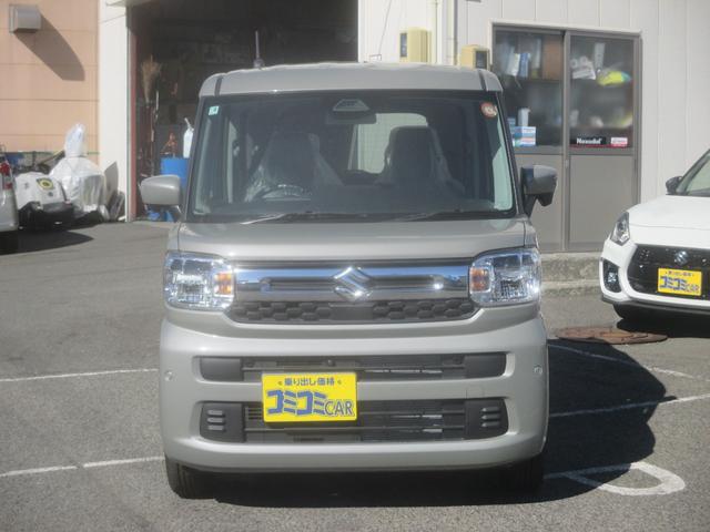 スペーシア ハイブリッドＸ　４ＷＤ車　全方位モニター付メモリーナビゲーション９インチ　フルセグＴＶ　ブルートゥース機能　スズキコネクト搭載　レーダーブレーキ　後席両側パワースライドドア　マット　バイザー　ノックスドール施工済車（2枚目）