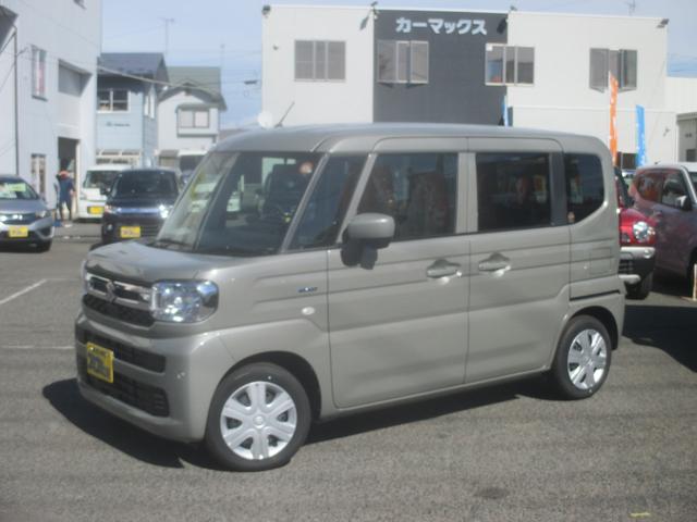 スペーシア ハイブリッドＸ　４ＷＤ車　全方位モニター付メモリーナビゲーション９インチ　フルセグＴＶ　ブルートゥース機能　スズキコネクト搭載　レーダーブレーキ　後席両側パワースライドドア　マット　バイザー　ノックスドール施工済車（11枚目）