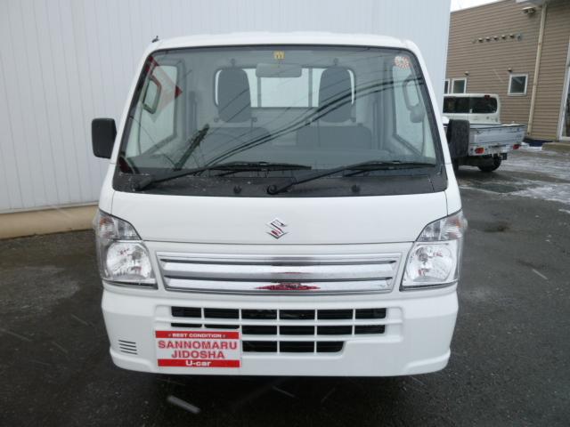 KCエアコン・パワステ農繁仕様 届出済未使用車 4WD 高低速切替5MT デフロック 強化リヤサスペンション 車検令和7年2月 ゲートプロテクター バックブザー 荷台作業灯 リヤゲートチェーン みち板引掛式リヤゲート(2枚目)