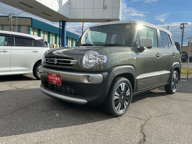 クロスビー ＨＹＢＲＩＤ　ＭＶ　４型　４ＷＤ　ナビ・オーディオレス　スノーモード付４ＷＤ　アダプティブオートクルーズ　衝突被害軽減システム　横滑り防止機能　アイドリングストップ　プッシュスタート　オートエアコン　シートヒーター　オートライト（8枚目）