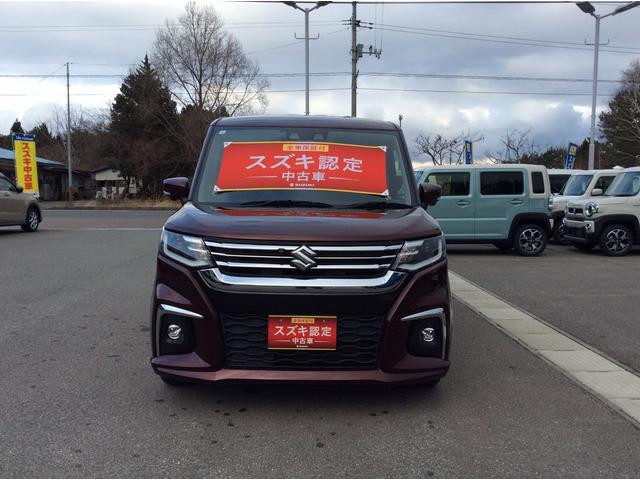 ソリオ ＨＹＢＲＩＤ　ＭＺ　４ＷＤ　全方位モニタ付きナビ　両側リア電動スライドドア　アダプティブクルーズコントロール　衝突被害軽減システム　横滑り防止機能　アイドリングストップ　プッシュスタート　オートエアコン　シートヒーター（8枚目）