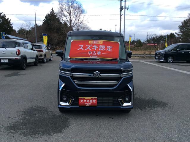 スペーシアカスタム カスタム　ＨＹＢＲＩＤ　ＸＳターボ　４ＷＤ　ナビ・オーディオレス　両側リア電動スライドドア　アダプティブクルーズコントロール　衝突被害軽減システム　衝突安全ボディ　横滑り防止機能　アイドリングストップ　オートエアコン　シートヒーター（8枚目）