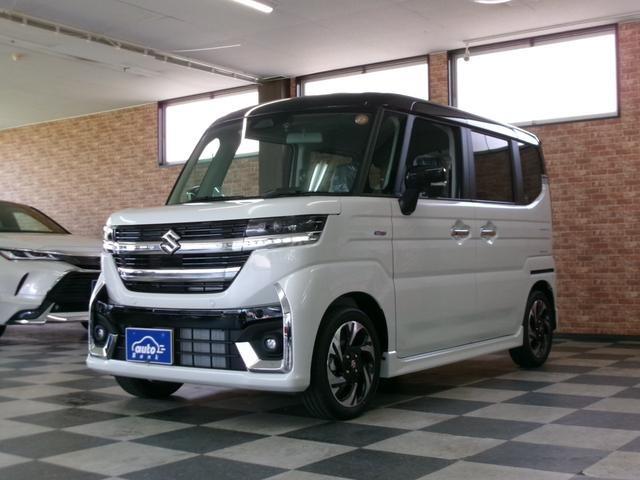 スペーシアカスタム ハイブリッドＸＳターボ　４ＷＤ　届出済み未使用車　スズキセーフティサポート　９インチＨＤディスプレイ　全方位モニター付スマフォ連携メモリーナビ／フルセグＴＶスズキコネクト対応通信機　ＨＤＭＩ入力対応　ヘッドアップディスプレイ（5枚目）
