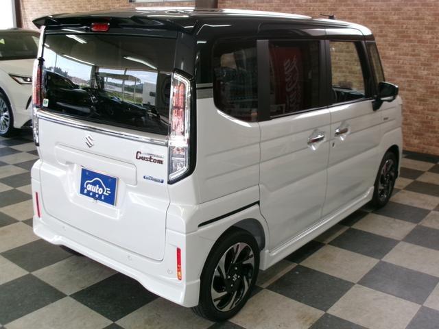 スペーシアカスタム ハイブリッドＸＳターボ　４ＷＤ　届出済み未使用車　スズキセーフティサポート　９インチＨＤディスプレイ　全方位モニター付スマフォ連携メモリーナビ／フルセグＴＶスズキコネクト対応通信機　ＨＤＭＩ入力対応　ヘッドアップディスプレイ（63枚目）