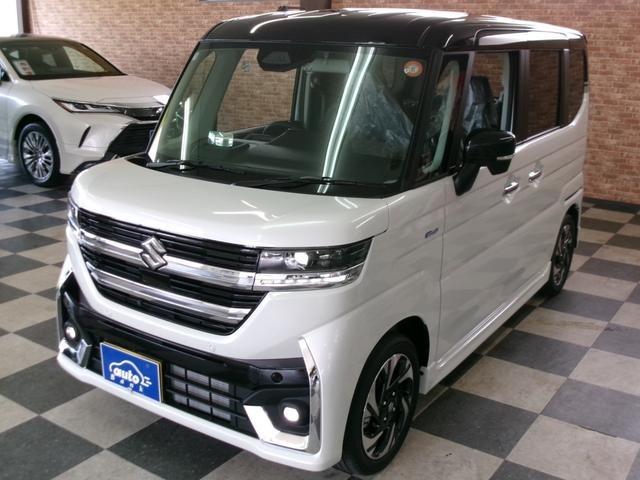 スペーシアカスタム ハイブリッドＸＳターボ　４ＷＤ　届出済み未使用車　スズキセーフティサポート　９インチＨＤディスプレイ　全方位モニター付スマフォ連携メモリーナビ／フルセグＴＶスズキコネクト対応通信機　ＨＤＭＩ入力対応　ヘッドアップディスプレイ（66枚目）