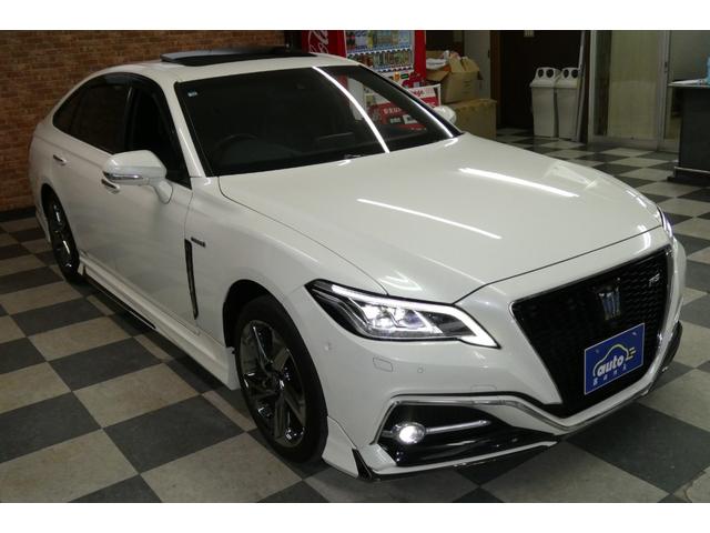 クラウンハイブリッド RSアドバンス Four セーフティパッケージ モデリスタエアロ 黒革シートベンチレーション ムーンルーフ メーカーナビ/フルセグTV/パノラミックビューモニター DVDビデオ再生/ブルートゥース接続 パーキングアシスト(56枚目)