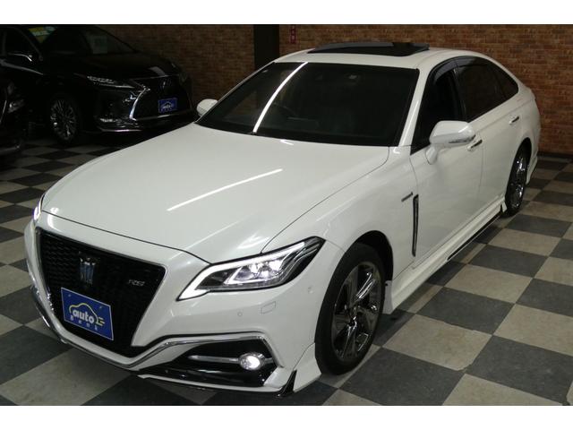 クラウンハイブリッド RSアドバンス Four セーフティパッケージ モデリスタエアロ 黒革シートベンチレーション ムーンルーフ メーカーナビ/フルセグTV/パノラミックビューモニター DVDビデオ再生/ブルートゥース接続 パーキングアシスト(69枚目)