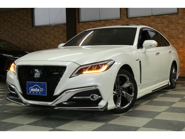 クラウンハイブリッド RSアドバンス Four セーフティパッケージ モデリスタエアロ 黒革シートベンチレーション ムーンルーフ メーカーナビ/フルセグTV/パノラミックビューモニター DVDビデオ再生/ブルートゥース接続 パーキングアシスト(70枚目)