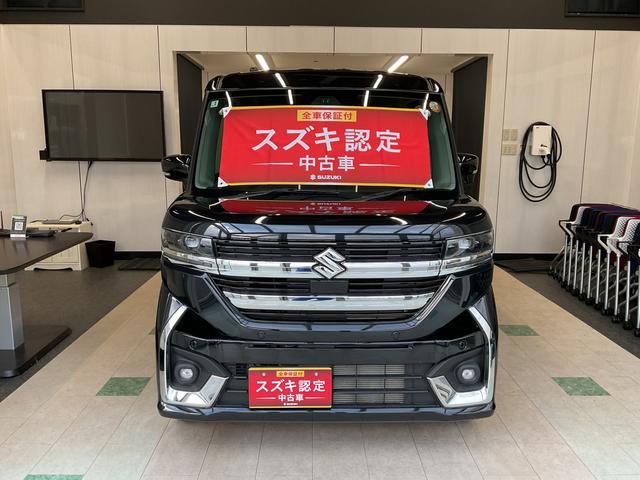 スペーシアカスタム カスタム HYBRID GS 4WD ナビ・オーディオレス 片側リア電動スライドドア アダプティブクルーズコントロール 衝突被害軽減システム 横滑り防止機能 アイドリングストップ プッシュスタート オートエアコン シートヒーター(8枚目)