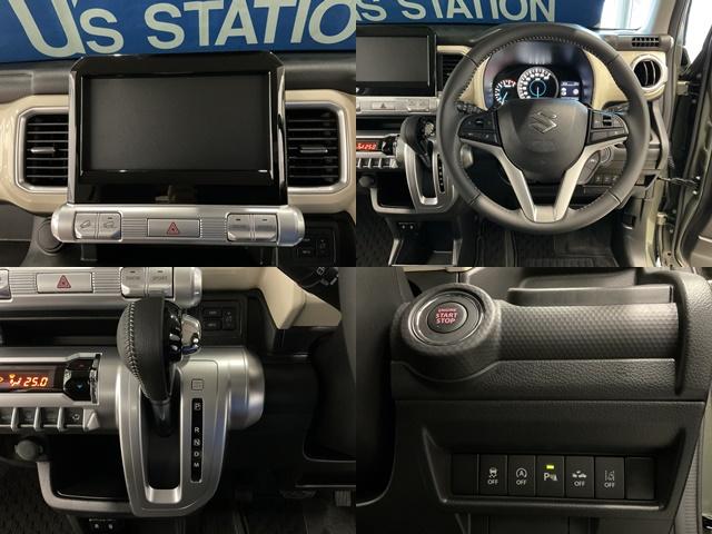 クロスビー ＨＹＢＲＩＤ　ＭＺ　４型　４ＷＤ　ナビ・オーディオレス　スノーモード付４ＷＤ　アダプティブクルーズコントロール　衝突被害軽減システム　横滑り防止機能　アイドリングストップ　プッシュスタート　オートエアコン　シートヒーター（3枚目）