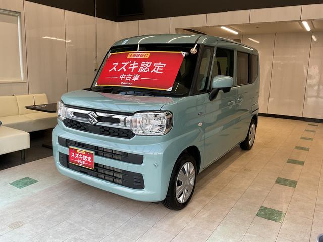 スペーシア ＨＹＢＲＩＤ　Ｘ　４ＷＤ　ナビ・オーディオレス　両側リア電動スライドドア　衝突被害軽減システム　横滑り防止機能　アイドリングストップ　プッシュスタート　オートエアコン　シートヒーター（8枚目）