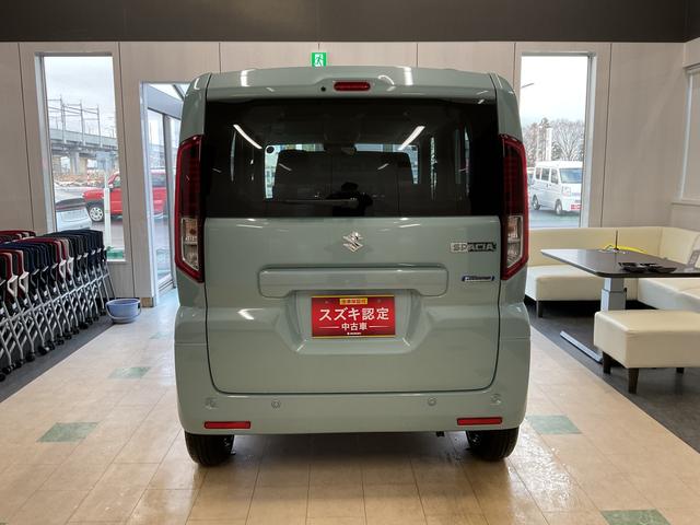 スペーシア ＨＹＢＲＩＤ　Ｘ　４ＷＤ　ナビ・オーディオレス　両側リア電動スライドドア　衝突被害軽減システム　横滑り防止機能　アイドリングストップ　プッシュスタート　オートエアコン　シートヒーター（10枚目）