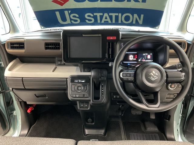 スペーシア ＨＹＢＲＩＤ　Ｘ　４ＷＤ　ナビ・オーディオレス　両側リア電動スライドドア　衝突被害軽減システム　横滑り防止機能　アイドリングストップ　プッシュスタート　オートエアコン　シートヒーター（22枚目）