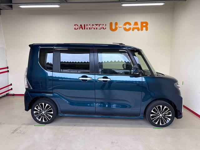 タント カスタムＲＳ　４ＷＤ　ＤＶＤチューナー　ＬＥＤヘッドライト／フォグランプ　オートエアコン／ライト／ハイビーム／電動ドアミラー　クルーズコントロール　コーナーセンサー　ＥＴＣ　両側電動スライドドア　チルトステリング（4枚目）