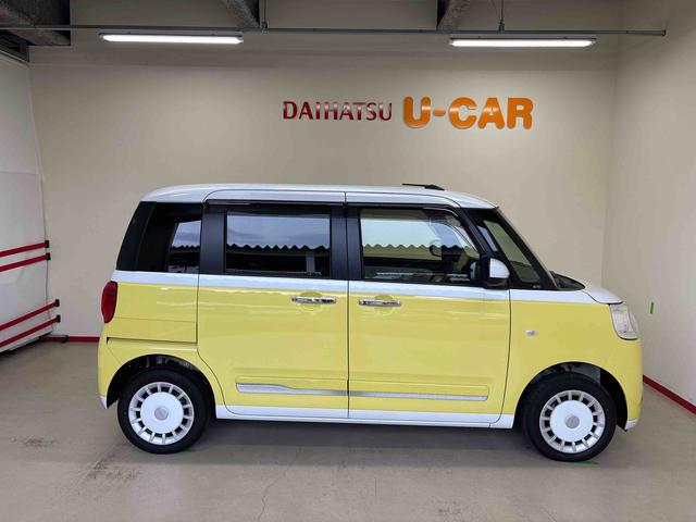 ムーヴキャンバス ストライプスG 4WD ディスプレイオーディオ LEDヘッドライト/フォグランプ オートエアコン/ライト/ハイビーム/電動ドアミラー ほっとカップホルダー コーナーセンサー 両側電動スライドドア バックカメラ(4枚目)