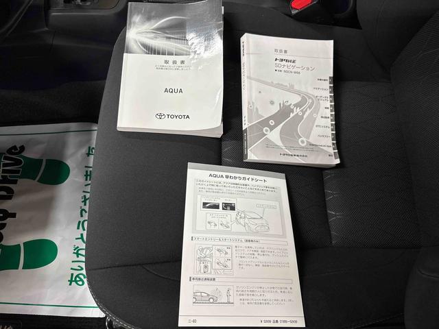 アクア Ｓスタイルブラック　純正ナビ　ドライブレコーダー　リモコンエンジンスターター　ＬＥＤヘッドライト／フォグランプ　オートエアコン／ライト／ハイビーム　フロントシールドディアイサー　電動格納ドアミラー　コーナーセンサー（78枚目）