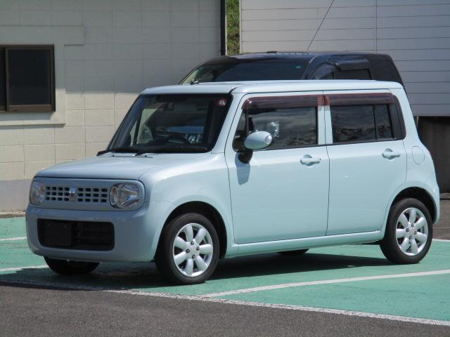 アルトラパン Ｘ　ＡＢＳ付　フルタイム４ＷＤ　プッシュスタート　レベライザー　純正アルミホイール　ナビテレビ　シートヒーター　スマートキー（8枚目）