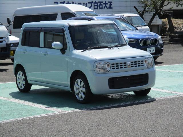 アルトラパン Ｘ　ＡＢＳ付　フルタイム４ＷＤ　プッシュスタート　レベライザー　純正アルミホイール　ナビテレビ　シートヒーター　スマートキー（45枚目）