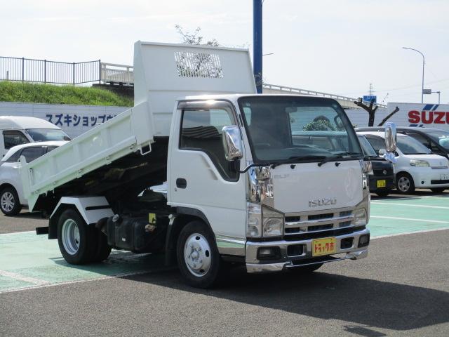 エルフトラック フルフラットローダンプ　花見台製　セーフティローダーダンプ　３０００ＫＧ積　４ナンバー仕様　６速ミッション　メッキバンパー　メッキグリル　メッキコーナーパネル　メッキミラーカバー（74枚目）