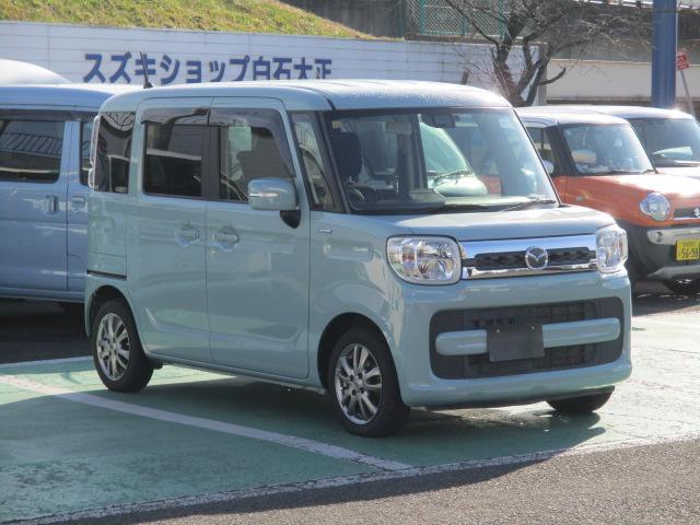 フレアワゴン ハイブリッドＸＳ　４ＷＤ　プッシュスタート　社外アルミホイール　シートヒーター　ブレーキサポート　ＥＴＣ　スマートキー　社外ナビテレビ　バックカメラ　両側パワースライドドア（55枚目）