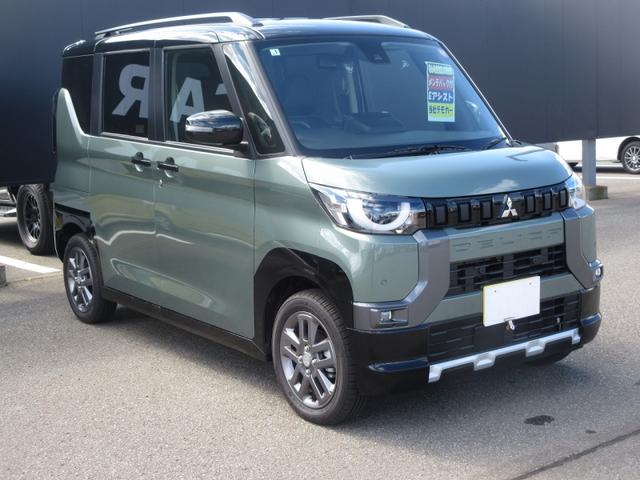 デリカミニ Ｔ　４ＷＤ　アルパインナビ＋メティオサウンド　横滑り防止装置　衝突被害軽減ブレーキ　スマートキー　メモリーナビ　シートヒーター　両側電動スライドドア　ＬＥＤヘッドライト（3枚目）