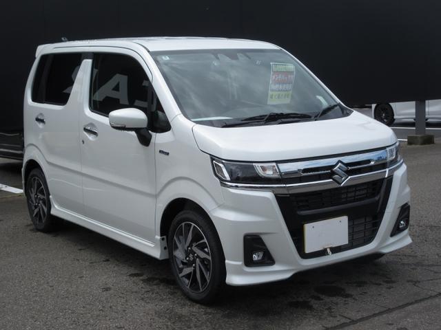 ワゴンRカスタムZ ハイブリッドZT 4WD 横滑り防止 衝突軽減 車線逸脱警報 誤発信抑制 前席シートヒータ ベンチシート LED 自動ハイビーム スマートキー(3枚目)