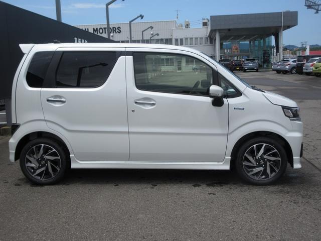 ワゴンRカスタムZ ハイブリッドZT 4WD 横滑り防止 衝突軽減 車線逸脱警報 誤発信抑制 前席シートヒータ ベンチシート LED 自動ハイビーム スマートキー(4枚目)