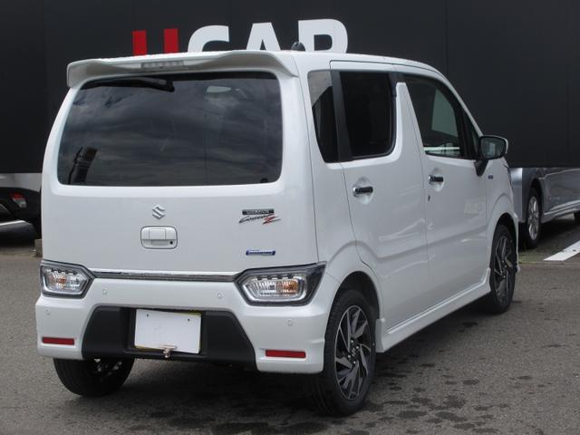 ワゴンRカスタムZ ハイブリッドZT 4WD 横滑り防止 衝突軽減 車線逸脱警報 誤発信抑制 前席シートヒータ ベンチシート LED 自動ハイビーム スマートキー(14枚目)