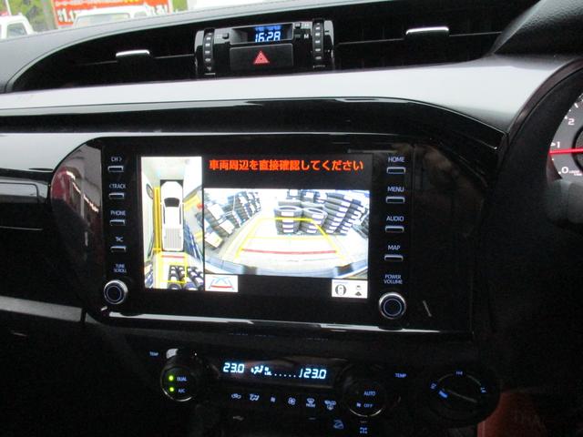ハイラックス Ｚ　ＧＲスポーツ　４ＷＤ　８インチメモリーナビ　パノラミックビュー　衝突被害軽減システム　ＥＴＣ２．０　ドラレコ　ＬＥＤヘッドランプ　ＪＡＯＳリフトアップ　フジツボマフラー　キャノピー　ラプター塗装（19枚目）
