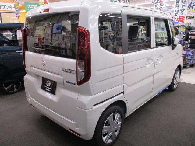 スペーシア ハイブリッドＸ　４ＷＤ　セーフティープラスパッケージ　両側パワースライドドア　シートヒーター　電動パーキング　アダプティブクルーズコントロール　車線維持支援機能　スリムサーキュレーター　ＬＥＤヘッドランプ（4枚目）