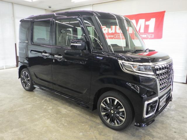 ハイブリッドXS 4WD スズキセーフティサポート 両側パワースライドドア スリムサーキュレーター ヘッドアップディスプレイ LEDヘッドライト LEDフォグ F左右シートヒーター ミラーヒーター 届出済未使用車(3枚目)
