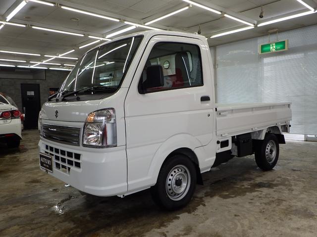 KCエアコン・パワステ 4WD スズキセーフティサポート装着 5MT 運転席&助手席エアバッグ ABS 横滑り防止 アクセサリーソケット スピーカー内臓AM/FMラジオ ライトレベライザー オートライト 届出済未使用車(4枚目)