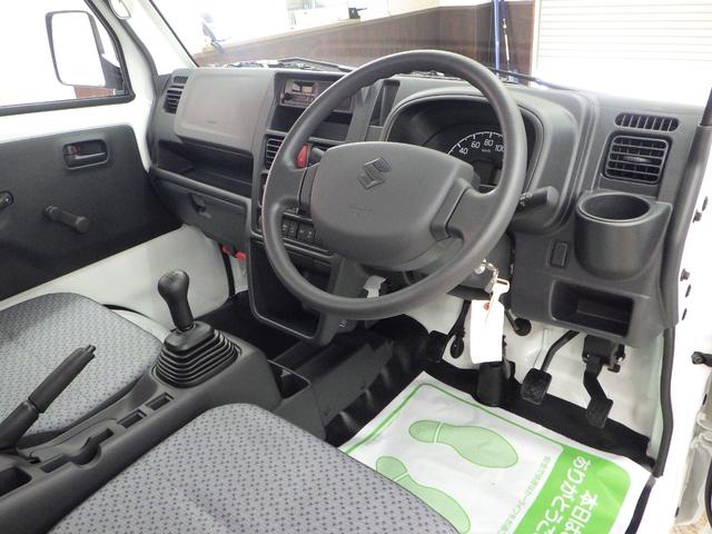 KCエアコン・パワステ 4WD スズキセーフティサポート装着 5MT 運転席&助手席エアバッグ ABS 横滑り防止 アクセサリーソケット スピーカー内臓AM/FMラジオ ライトレベライザー オートライト 届出済未使用車(8枚目)